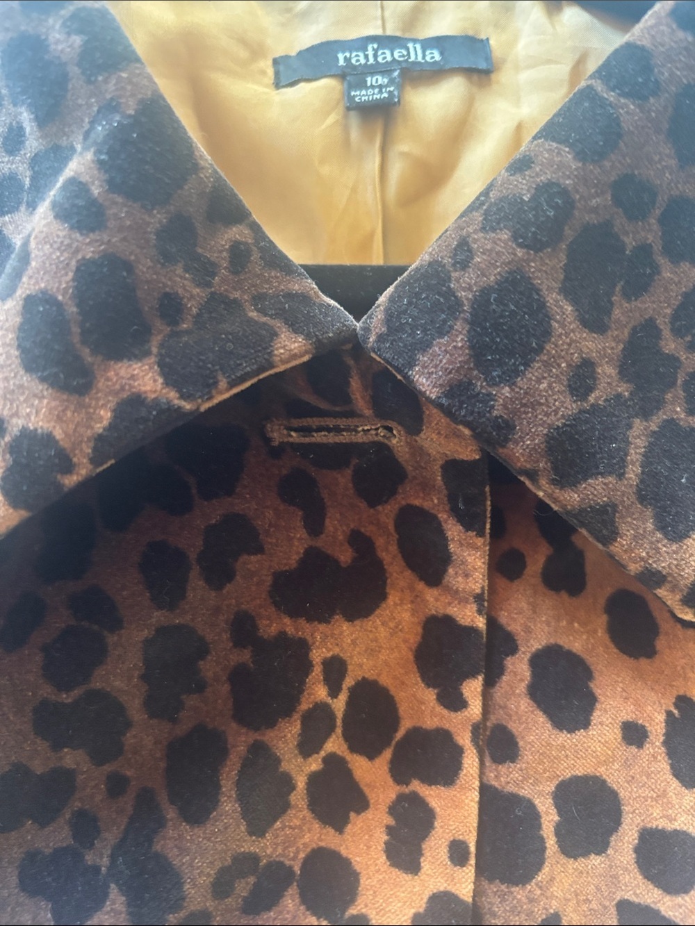 Vintage Rafaella Cheetah Print Jacket, 10 - Picture 4 of 9